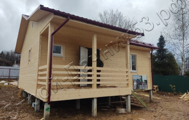 4 Каркасный дом Д-139, 8х7 м, 62 М²,  Московская область, Сергиево-Посадский район, ДНТ Удачное (5)